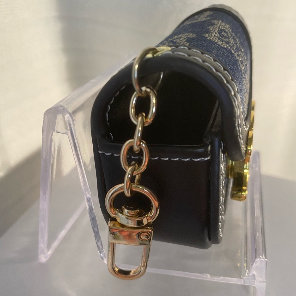 Luxury Mini Crossbody Bag Keychain, Bag Charm or AirPod Holder - Picture 4 of 9